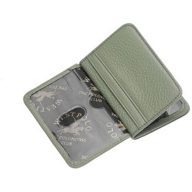 Resim Westpolo Hakiki Deri Bol Kart Bölmeli Unisex Kartlık - Mint Yeşili Açık Yeşil 