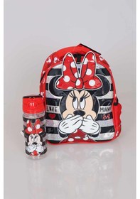 Resim Lisanslı Mınnıe Mouse Anaokulu Çantası Ve Trıtan Matara 500 Ml 2'lisi 