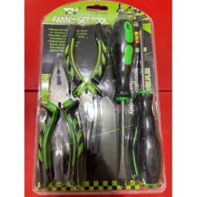 Resim Freed Family Set Tools 4' Lü Tamir Seti Pense Kargaburnu 2 Adet Tornavida 