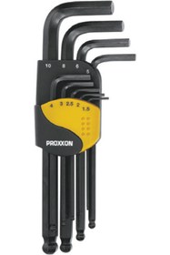 Resim Proxxon 23946 Bombe Başlı Allen Takımı 