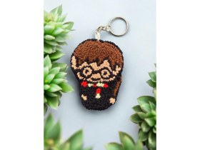 Resim Colore Harry Potter Karakterleri Çanta Süsü Anahtarlık/punch Anahtarlık El Işi 