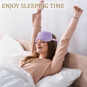 Resim 1 adet Yumuşak Mikrofiber Göz Maskesi - Erkekler ve Kadınlar İçin Karışık Renkler, Günlük Kullanım İçin Hafif ve Rahat, Uyku İçin Göz Çantaları, Yoga, Fitness ve Rahatlama İçin Göz Maskesi, Uyku İçin Göz Maskesi, Yoga Aksesuarı, Basit Tasarım, Yumuşak Kumaş 