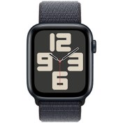 Resim Apple Watch SE GPS 40 mm Gece Yarısı Alüminyum Kasa ve Mürekkep Moru Spor Loop (MXEA3TU\u002FA) 