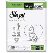 Resim Sleepy Natural X Large Çocuk Bezi 17'li 15-25 kg 