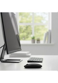 Resim Büro Ev Ofis Oyun Bilgisayarı İçin Siyah Kablosuz Sessiz Mouse Diğer 