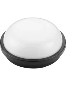 Resim Daisy Home 15W Siyah LED Nem Su Geçirmez Banyo Bahçe Balkon Modern Tavan Duvar Lambası Beyaz Işık 6500K IP65 Dış Mekan Kullanıma Uygun 