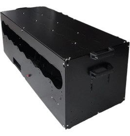 Resim RigBu Kapalı Mining Rig Kasası SK101 Fanlı Siyah 