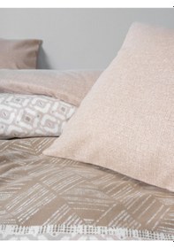 Resim Cotton Box Flanel Tek Kişilik Nevresim Takımı Arrow Krem Krem 