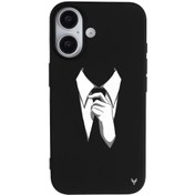 Resim iPhone 16 Kravat Telefon Kılıfı 
