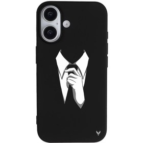 Resim iPhone 16 Kravat Telefon Kılıfı 