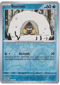 Resim Snorunt Reverse Holo 051/167 - Twilight Masquerade - Pokemon Kartı Mint 