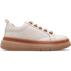 Resim Mammamia Kadın Hakiki Deri Sneaker Günlük Ayakkabı 25k D25ka-7180 Z Bej 