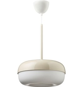 Resim Sarkıt Lamba Salon Lambası Bej Renk Meridyendukkan 37 Cm Oval Modern Lamba Sarkıt 