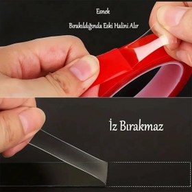 Resim electroon 10mm Çift Taraflı Silikon Bant 5Metre 