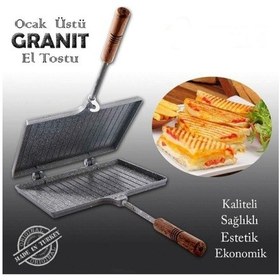 Resim Taşhan Granit Döküm El Tost Makinesi 