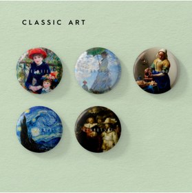 Resim Munu Note Munu Badge Classıc Art Motıvatıon 5 Li Rozet Seti 