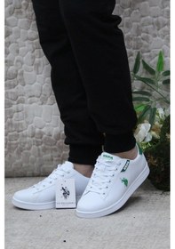 Resim U.S. Polo Assn. Costa Beyaz Yeşil Sneaker Erkek Ayakkabı 001 
