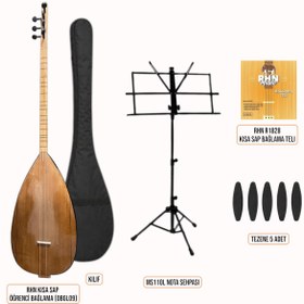 Resim RHN Kısa Sap Öğrenci Bağlama (OBGL09) Başlangıç Seti (Bağlama + Nota Sehpası + Kılıf + Tezene + Yede 
