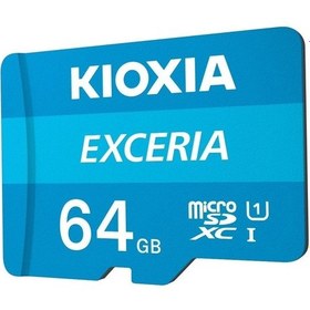 Resim Kioxia 64Gb Exceria Micro Sdxc Uhs-1 C10 100Mb/Sn Hafıza Kartı (L 