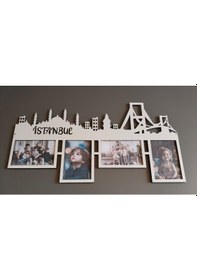 Resim Modern Çoklu Çerçeve 4 Fotoğraflık Kişiye Özel Renk 2337 