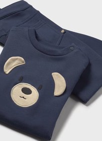 Resim Mayoral Erkek Bebek Sweatshirt Pantolon 2'li Set Lacivert - 4 Yaş 