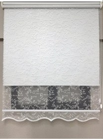 Resim Bbb Blackout Işık Geçirmez Çift Mekanizmalı Tül Stor Perde Beyaz Ts4003bl Beyaz 