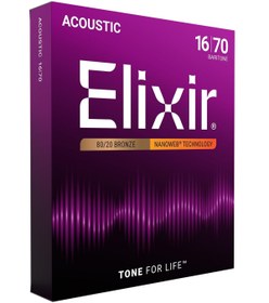 Resim Hype Store Elixir 11306 Nanoweb Bar Akustik Gitar Teli (16-70) 