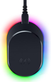 Resim Razer Mouse Dock Pro ve Şarj Yuvası - Razer Oyun Fareleri için (Manyetik Kablosuz Şarj Yuvası, Hiperspeed 4K, 8 RGB Renkli Aydınlatma ve Uyumlu Fareler için Modül) Siyah 