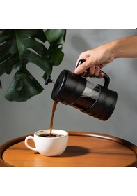 Resim Nehir Violet 350 ML Borosilikat French Press Siyah 