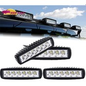Resim 6 Ledli 18W Off Road Gündüz Farı Sis Farı 4'Lü Set 