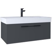Resim kobos Glow Lavabo Dolabı Füme 80 cm KB100000 