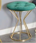 Resim Mim Gold - Yeşil Darbuka Yuvarlak Puf Yeşil 