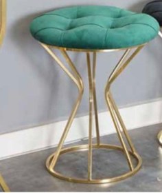 Resim Mim Gold - Yeşil Darbuka Yuvarlak Puf Yeşil 