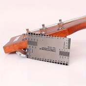 Resim Gitar Ayarı Aracı - Akustik Gitar Teli Mesafe Cetveli Boyun Ayarı Ölçeği Kaliper Elektro Gitar Bas Teli Yüksek Teli Mesafe Ölçüm Cetveli Paslanmaz Çelik Teli Mesafe Cetveli, Müzik Severler / Başlangıç Seviyesi İçin Mükemmel Hediye 