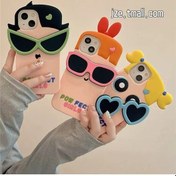 Resim Bloomnest Sevimli Karikatür Düşme Önleyici İphone Uyumlu 15 Kılıfı Gözlük Model Uyumlu 