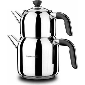 Resim Korkmaz A079 Kappa Mega Çaydanlık Takımı Siyah 