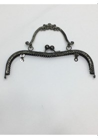 Resim Karantuhafiye Çanta Ve Cüzdan Klipsi Kuluplu Çiçek Model Siyah Antrasit Siyah Antrasit Çok Renkli 