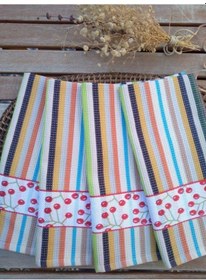 Resim Desenli 4'lü Mutfak Havlusu Seti 