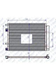 Resim Klima Radyatoru Kondenser Hyundai Accent Blue 1.6 2010- 504615226 