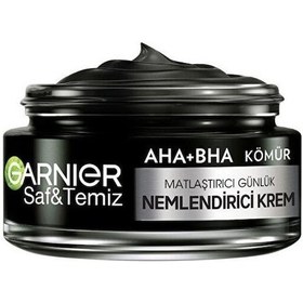 Resim Garnier Aha+Bha Kömür İçerikli Matlaştırıcı ve Günlük Nemlendirici Bakım Kremi 50 ML 