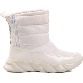 Resim Ayakmod Dmk-z001 Beyaz Rugan İçi Kürklü Kadın Kar Botu 001 