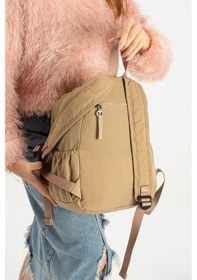 Resim 571 Collections Yumuşak Dokulu Ultra Hafif, Esnek Ve Su Geçirmez Polyamid Kumaş Sırt Çantası Vizon Model: 571-13-14a Vizon 