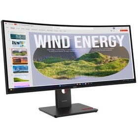 Resim Lenovo Thinkvision T34wd-40 64aegar1tk 34 3440x1440 Wqhd 120hz 4ms Type-c Rj45 Va 1500r Ultra-wide Curved Monitor 
