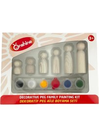 Resim MCM Group 13 Parça Dekoratif Peg Aile Boyama Seti 