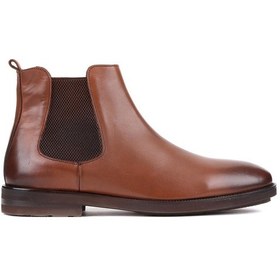 Resim Shoetyle - Taba Deri Erkek Chelsea Bot 250-201-905-taba 