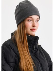 Resim Kadın Termal %100 Pamuklu Soft Bere Sultan Style Serisi 2 Farklı Görünüm Bir Arada - Standart / Füme Füme 