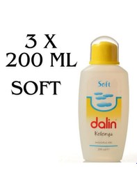 Resim Dalin Soft Kolonya Sarı Kapak 3 x 200 ML 