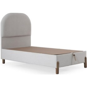 Resim Bohem Serisi Tek Kişilik Sandıklı Baza + Başlık Takımı 90 x 190 