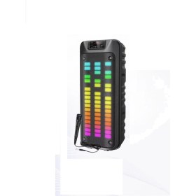 Resim Başkenttekno 1852 Taşınabilir Rgb Ledli Bluetooth Hoparlör Usb-Tf Siyah 
