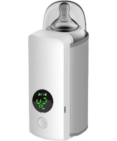 Resim Vkemall Usb Şarjlı Süt Biberonu Isıtıcı - 37-55 C Hassas Kontrol, Ekran Gösterimi, 6000mah Pil, Taşınabilir, Beyaz En Az 30 Adet 